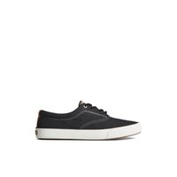 Striper II Slub Linen Sneaker - Flat Heel - Vulcanized Sneaker